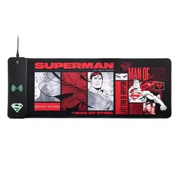Power Idolz DC Comics Superman RGB Gaming-Mauspad mit kabellosem Ladegerät und LED
