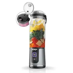 Ninja Blast Tragbarer Mixer & Smoothie Maker, 530ml, Kabellos & Wiederaufladbar, Zerkleinert Eis & Obst, Schwarz