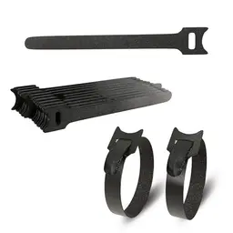 ERKO Wiederverwendbare Klettband Kabelbinder 150 x 10 mm - 100 Stück für Kabelmanagement im Haus, Büro und Garten