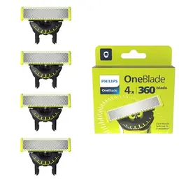 Philips OneBlade 360 - 4 Ersatzklingen für Gesicht und Körper, QP440/50