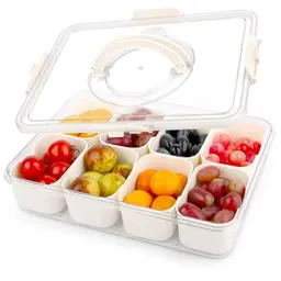 VMUTGA Snack Box mit 8 Fächern - Aufbewahrung für Snacks, Süßigkeiten und Gewürze
