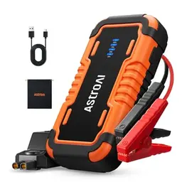 AstroAI P10 Starthilfe Powerbank für Auto und Motorrad, tragbarer Booster mit LED