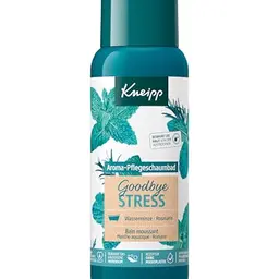 Kneipp Aroma-Pflegeschaumbad Goodbye Stress - Erfrischender Badezusatz mit Rosmarin & Wasserminze - 400ml