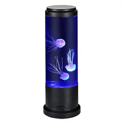 POYO Quallen Lampe - Beruhigende Jellyfish Lampe für Kinder, 28 cm hoch, ideal für Schlafzimmer Dekoration