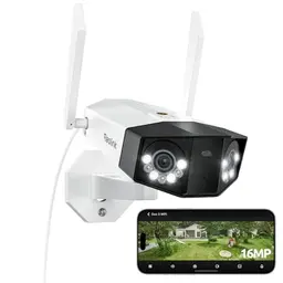 Reolink Duo 3 WiFi Überwachungskamera, 180° Panoramablick, 30m Farbnachtsicht, KI-Erkennung, IP67