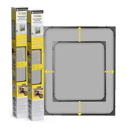 EASYmaxx Insect Protect | Teleskop-Insektenschutzgitter | Fliegengitter für Fenster | 2er-Set