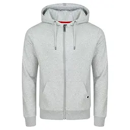 Riverso Herren Sweatjacke RIVNils Regular Fit Kapuzenjacke - Größe L, Farbe: Grey Melange