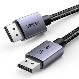 UGREEN 8K Displayport Kabel 1.4, Aluminium, 32.4Gbps, kompatibel mit HDR, FreeSync, G-Sync, 1M