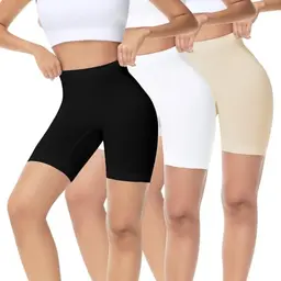 IceReco Damen Radlerhose 3er Pack, kurz, blickdicht, Sommer, sportlich, verschiedene Farben