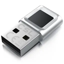 CSL USB Fingerabdrucksensor für PC - Fingerprint Key - Kompatibel mit Windows 11 - Plug & Play