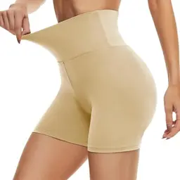 Damen Radlerhose Sport-Shorts High Waist Blickdicht Elastisch Sommer Hotpants