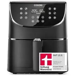COSORI Airfryer 11-in-1, 5,5L, mit Shake-Reminder, 100 Rezepte, spülmaschinenfest, Testsieger 2024