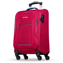 NOWI Sevilla Weichschalen Trolley M – Leichter Handgepäck Koffer mit 4 Rollen und Zahlenschloss