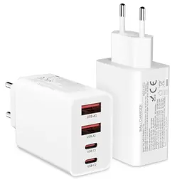 40W USB C Adapter 2er Pack - 4 Ports Schnellladegerät für iPhone 15/14/13/12/11/SE und iPad (ohne Kabel)
