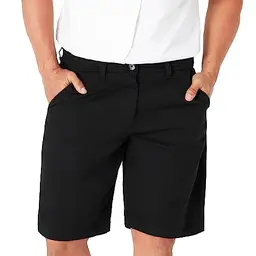 CityComfort Herren Chino Shorts, Baumwolle, Schwarz, 2XL