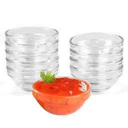 KNGNGK 10er Set Mini Dipschalen Ø7,5 cm - 75ml Runde Schalen für Dips und Saucen