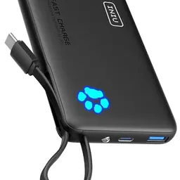 INIU Power Bank 45W Schnellladung, 10000mAh, kompaktes Design mit USB-C, ideal für unterwegs und Flugreisen