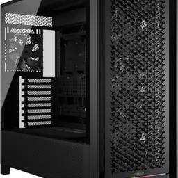 CORSAIR Frame 5000D RS Mid-Tower-PC-Gehäuse – 4 vorinstallierte Lüfter – Schwarz