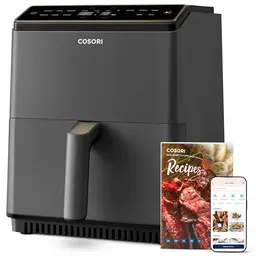 COSORI Dual Blaze Airfryer - Smart Heißluftfritteuse 6,4L - 11-in-1 Funktionen - Grau