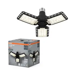 OSRAM Highbay Blade Deckenlampe, 17 W, 1700 lm, Neutralweiß, E27, 231 mm Durchmesser, Schwarz