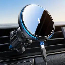 Lamicall 15W Magsafe Handyhalterung Auto mit Ladefunktion - Kfz Halterung für iPhone 12-17