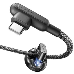 LISEN USB C Kabel 100W mit Kabelmanager, 2M PD 3.1 Schnellladegerät für iPhone, iPad, Samsung, Xiaomi und Huawei