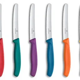 Victorinox Swiss Classic Frühstücksmesser Set, 6-teilig, 11 cm, rostfreier Stahl, farbig