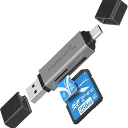SABRENT Micro SD Kartenleser USB Typ C, 5Gbps High Speed, für PC und mobile Geräte