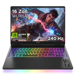 HP Omen MAX 16 - 16" Laptop mit Intel Core i9, 64GB RAM, 2TB SSD, Windows 11 Home