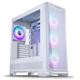 PHANTEKS Eclipse G400A Midi Tower Weiß – PC Gehäuse mit D-RGB-Lüftern und Tempered Glass