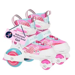 HUDORA My First Quad Rollschuhe - Größenverstellbar für Kinder bis 20 kg - sichere Einsteiger-Rollerskates