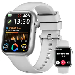 Smartwatch Damen & Herren, 1.83" HD Fitness Tracker mit Schrittzähler, Blutdruck & Puls, Schlaftracking, 120+ Sportmodi, IP68 wasserdicht für iPhone & Android