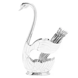 Kaffeelöffel Set mit dekorativem Holder – Goldene Latte Macchiato und Dessert Löffel