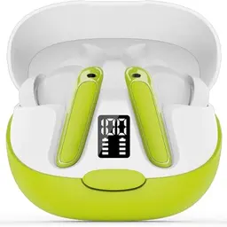 Puqo Bluetooth Kopfhörer, Kabellose In-Ear Ohrhörer, IPX7 Wasserdicht, Touch-Steuerung, Gelb-Grün