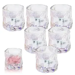 Yunlaishaocer Whisky Gläser Set, 6 Stück Kristall Whiskeygläser, 200ml, für Cocktails, Säfte und Limonade