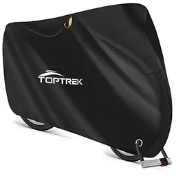 Toptrek Fahrradabdeckung 210D Wasserdicht mit Beutel – Schutzhülle für Fahrräder, 200 x 110 x 70 cm