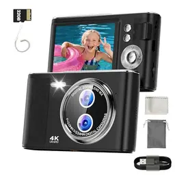 32GB Kinderkamera – 48MP Digitalkamera mit 4K Bildschirm und 16X Zoom für Vlogging und Fotografie
