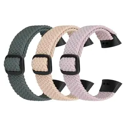 Ecogbd Elastisches Nylon Ersatzarmband für Fitbit Charge 3/4, 4 SE & 3 SE, Weiches, verstellbar & atmungsaktiv für Damen & Herren