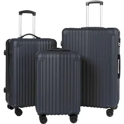 ABISTAB Voyager Koffer Set 3-teilig - Hartschale Koffer und Trolley Handgepäck S+M+L