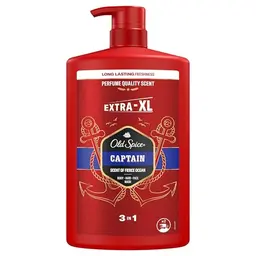 Old Spice Captain 3-in-1 Duschgel 1000 ml - Frische Duft, für Haar, Gesicht und Körper
