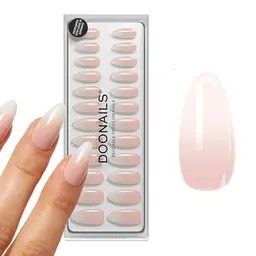 DOONAILS® Soft Gel Press On Nails 30er Set, Babyboomer Almond, Ombre, Full Cover in Salonqualität