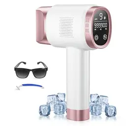 21J IPL Haarentferner mit Kühleffekt, 3 Funktionen, 9 Energiestufen, für Frauen und Männer, Rose Gold
