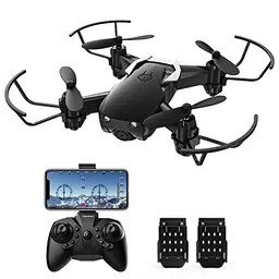 Mini Drohne mit Kamera 720P für Kinder, TEEROK RC Quadcopter mit WiFi, 2 Akkus, Höhenhaltungsmodus, One-Key Start/Landung