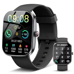 Smartwatch für Damen und Herren, 1.91'' HD, Fitness Tracker mit Bluetooth, 110+ Sportmodi, Wasserdicht für Android iOS