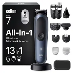 Braun Multigroom Series 7 13-in-1 Trimmer-Set AIO7565, Blau