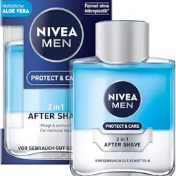 NIVEA MEN Protect & Care 2in1 After Shave (100 ml) - Pflegendes After Shave für Männer mit Aloe Vera