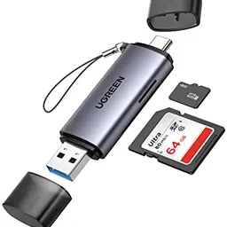 UGREEN USB-C Kartenleser 2-in-1 für SD und Micro SD - kompatibel mit MacBook, iPad, iPhone und Galaxy