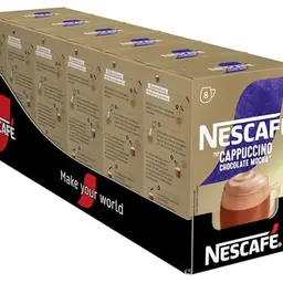 NESCAFÉ Mocha lösliches Kaffeepulver mit Schokoladennote, koffeinhaltig, 6er Pack (je 8 x 13,6 g)