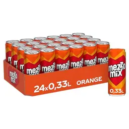 Mezzo Mix – Erfrischendes Cola-Orangen-Mischgetränk in 24 stylischen Dosen, 330ml