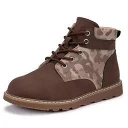Frank Mully Outdoor-Stiefel für Kinder, stilvolle Schnürstiefel für Frühling und Herbst, braun, EU 32